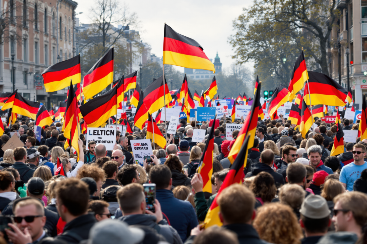 german political rally