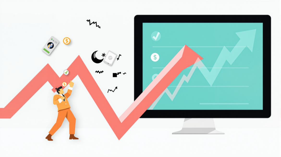 A stock market top movers and jumpers.
